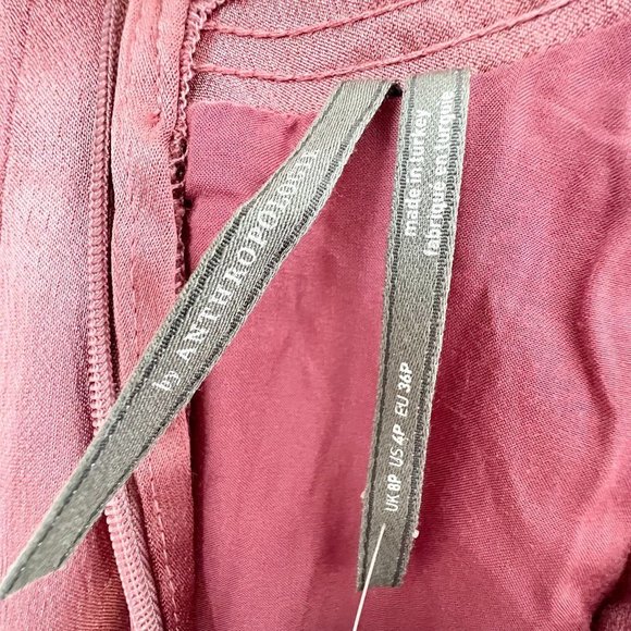 Anthropologie NWT Cross-Back Midi Dress Size 4P - Picture 12 of 14